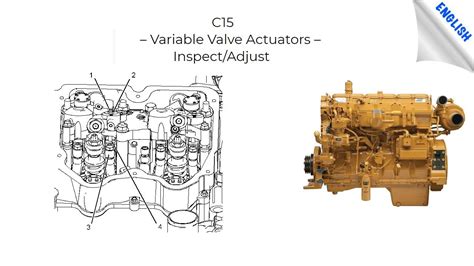 Note: The inlet rocker arm must be in contact with the valve bridge when you set the lash for the variable valve actuators. . C15 acert intake valve actuator adjustment